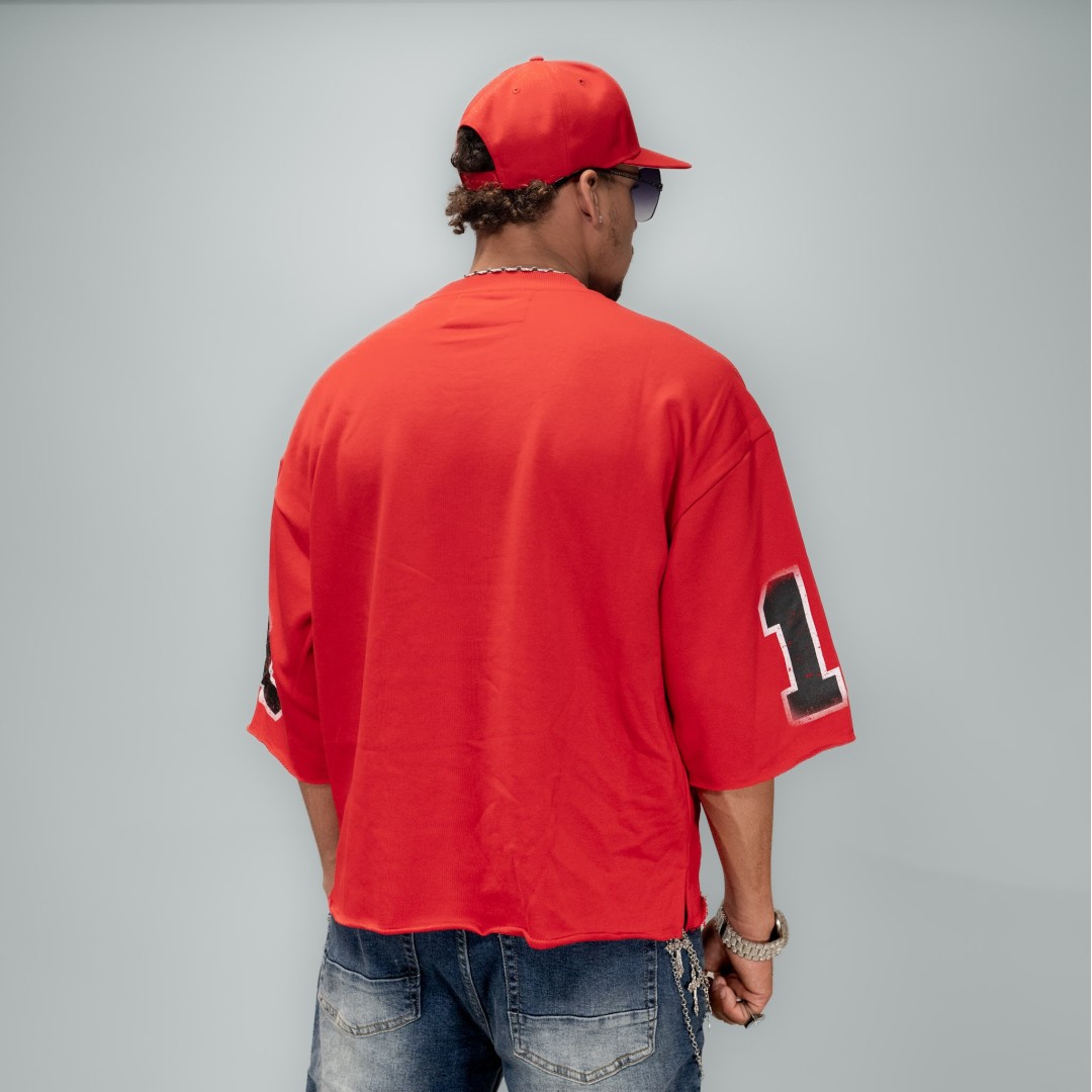 BKYS FOOTBALL SKULL CROPPED TEE