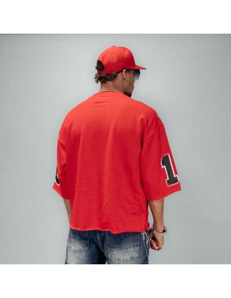 BKYS FOOTBALL SKULL CROPPED TEE