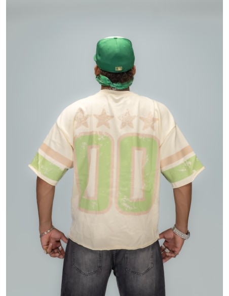 BKYS YOUNG & RICH OFF-WHITE CROPPED TEE