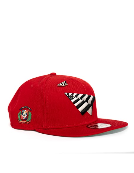 GORRA NEW ERA X PAPER PLANES ROJA DOMINICAN REPUBLIC SNAPBACK 9FIFTY