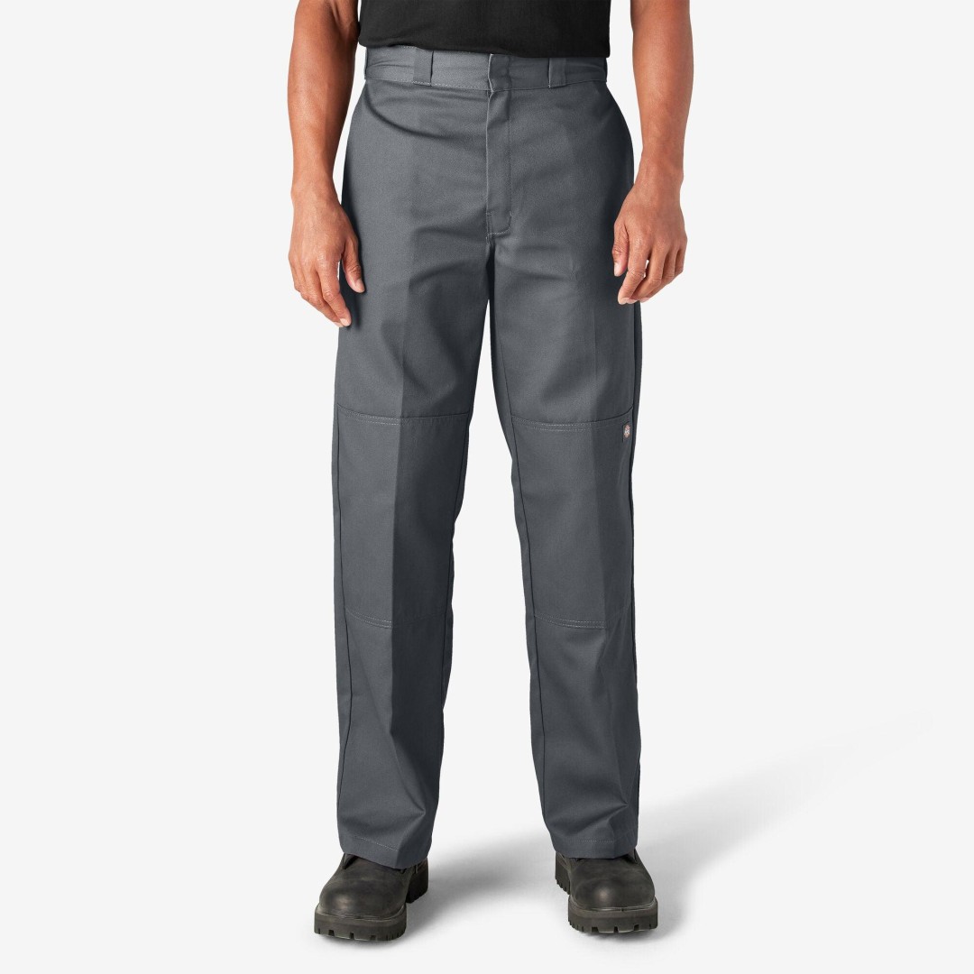 Dickies Loose Fit Double Knee Work Pants Charcoal Gray