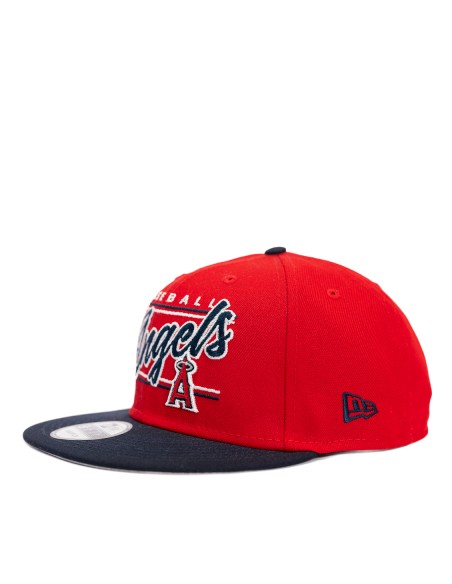 GORRA MLB LOS ANGELES ANGELS TEAM SCRIPT ROJA/ VISERA AZUL SNAPBACK 9FIFTY