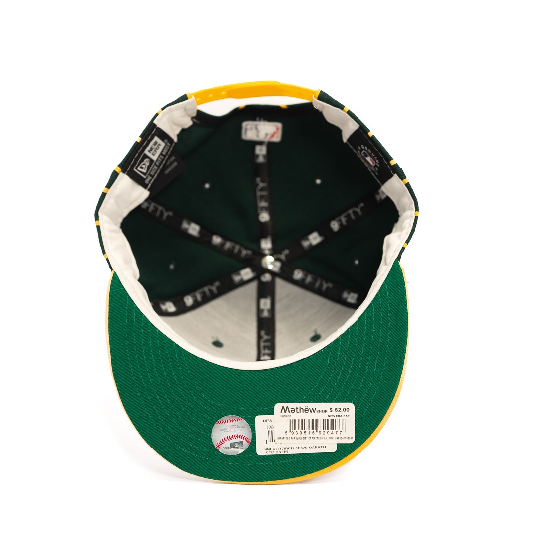 GORRA MLB OAKLAND ATHLETICS VERDE CITY ARCH SNAPBACK 9FIFTY