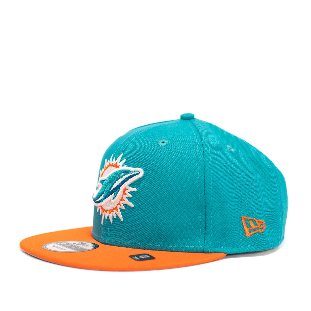 GORRA NFL MIAMI DOLPHINS TURQUESA/VISERA NARANJA SNAPBACK 9FIFTY